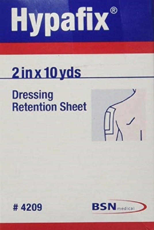 Hypafix Retention Tape, Non-Woven Fabric, 2" x 11 yd, White, Non-Sterile, Each