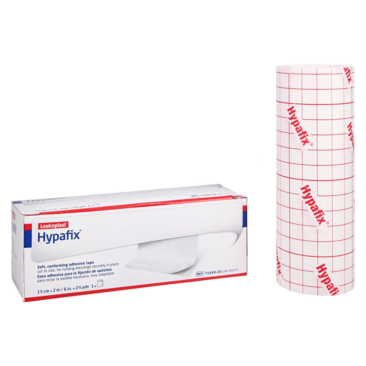 Hypafix Dressing Retention Tape, Non-Woven Fabric, 6" x 2-1/4 yd, White, Each