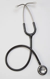 Cardinal Health Adult Dual-Head Stethoscope, Stainless Steel, Black, Each