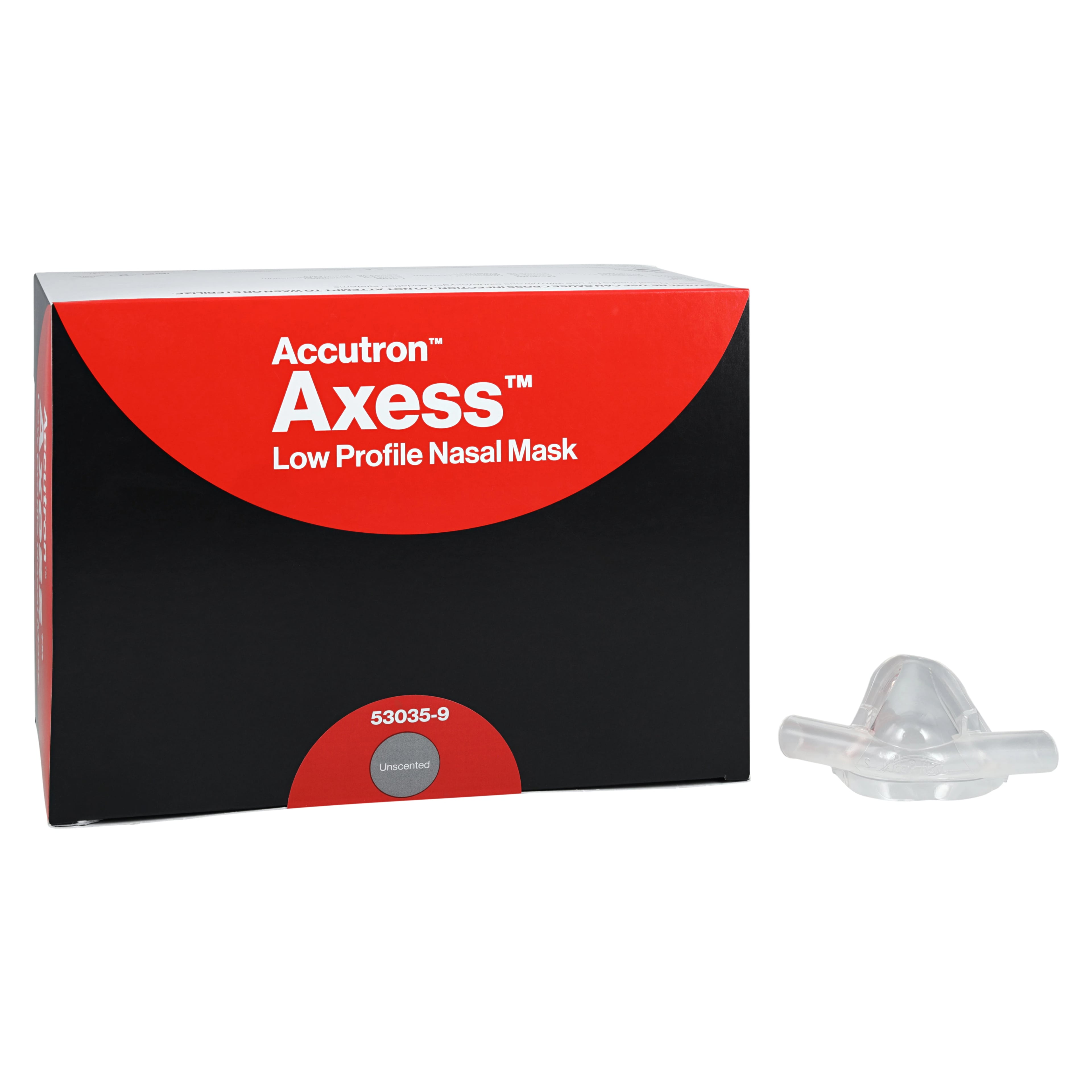Accutron Axess Low Profile Nasal Mask, Medium, Clear, Unscented, Single-Use, 24/Pk, 53035-9
