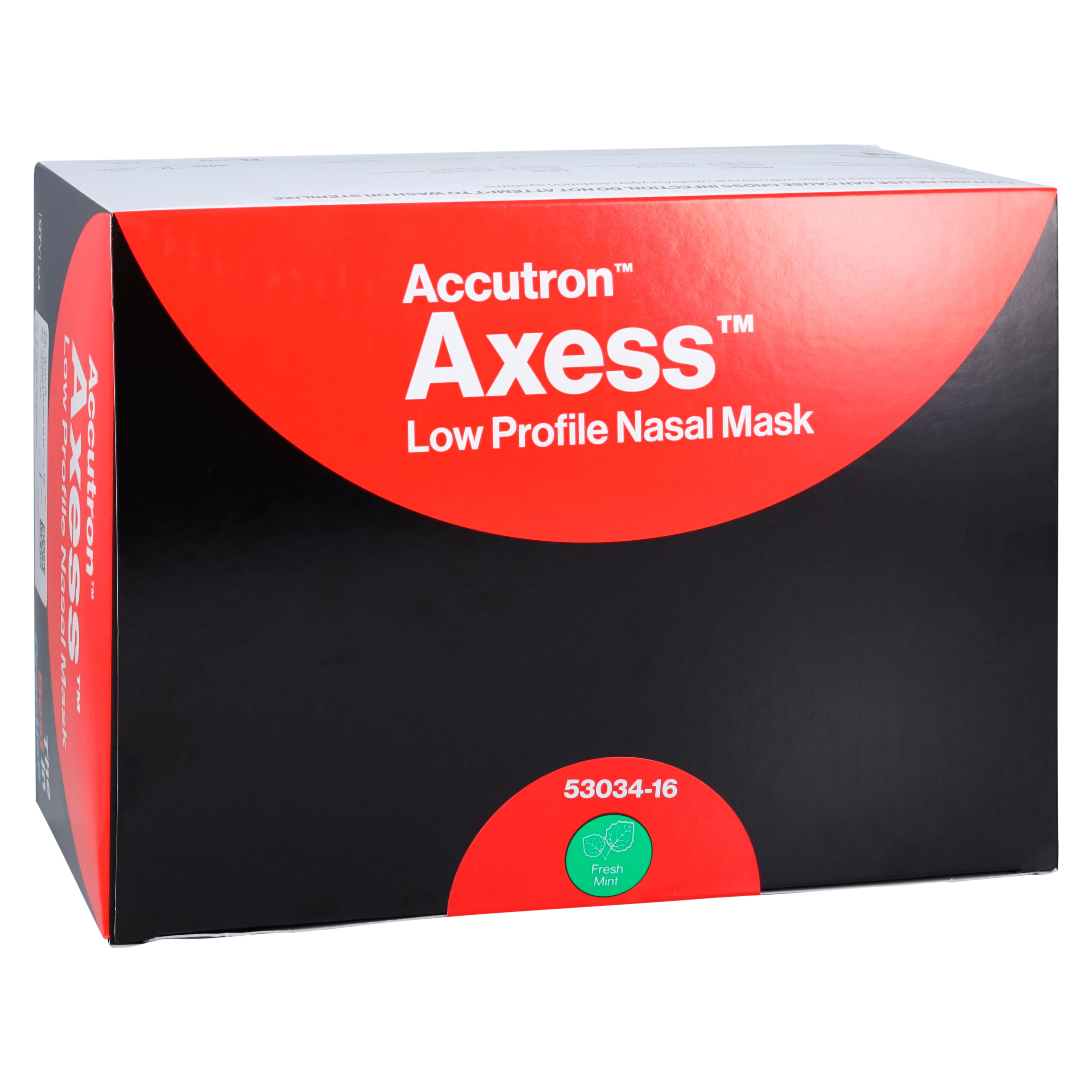 Axess Low Profile Nasal Mask, Large, Fresh Mint, Single-Use, 24/Pk, 53034-16
