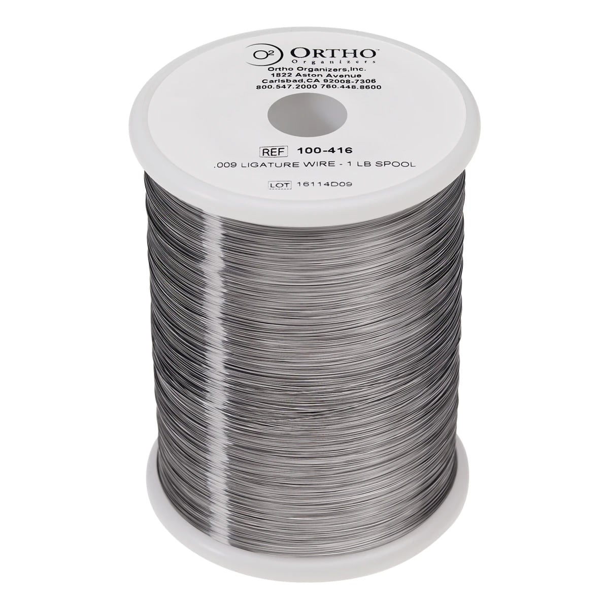 Ortho Organizers 00 Ligature Wire, 0.009 in, 1 Lb Spool