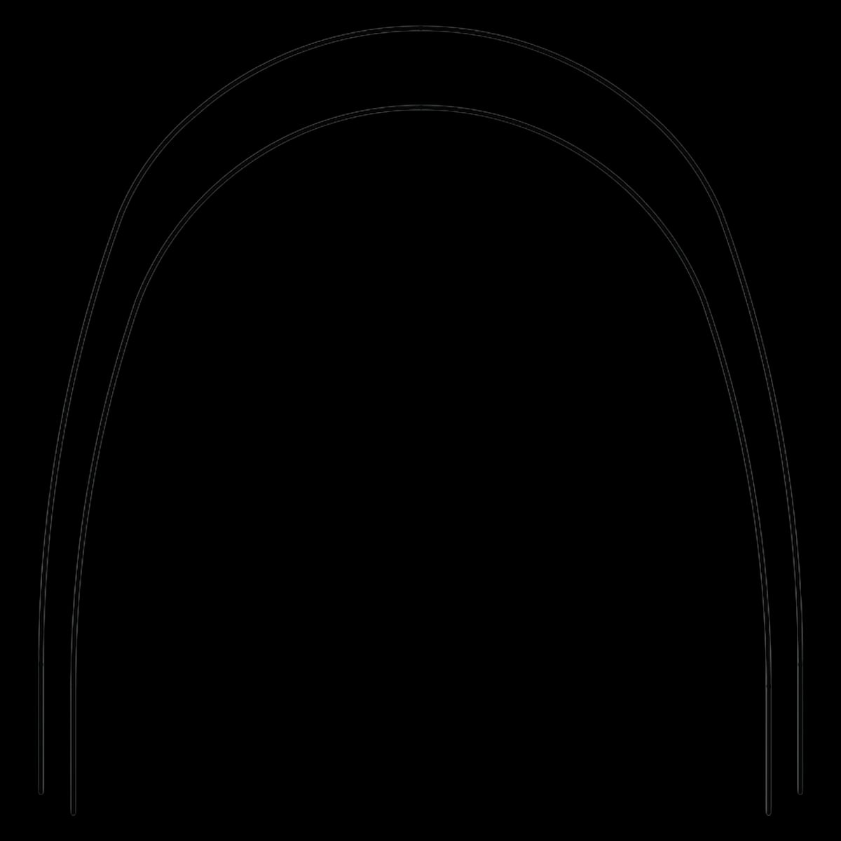 018 X 025 Lower Nitanium Archwire, Pro Form Arch, 10/Package