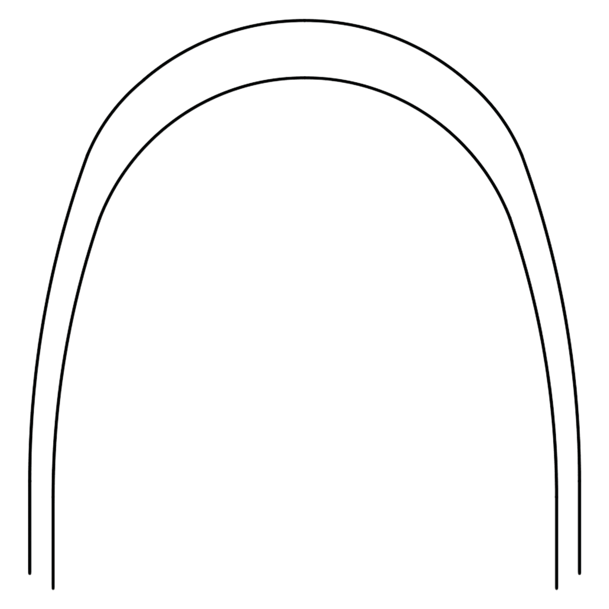 Bio-Kinetix Plus Nitanium Upper Pro Form Archwire, 0.016" x 0.022", 10/Package
