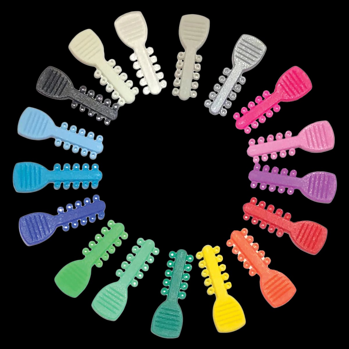 Henry Schein Orthodontics Mini-O-Ties Ligature Ties, 0.120 in, Neon Pink, 50/Pk