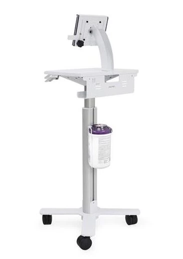 Ergotron StyleView Tablet Cart, SV10, Powder Coated Steel, White