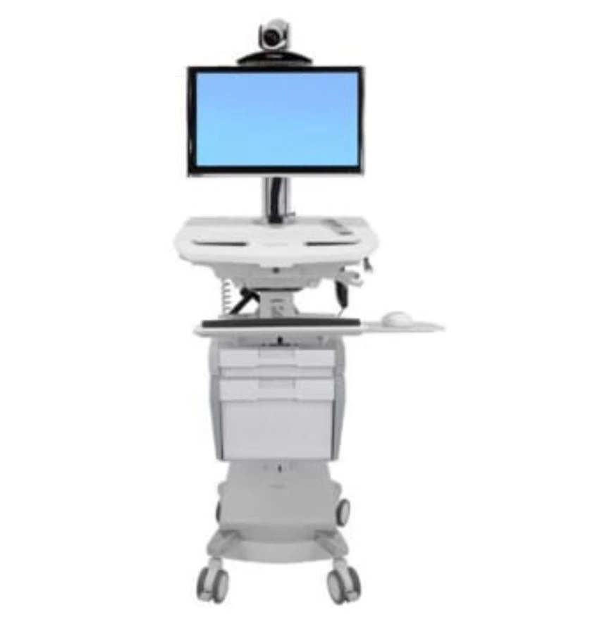 Ergotron StyleView SV41 Telepresence Transport Cart for Single Monitor