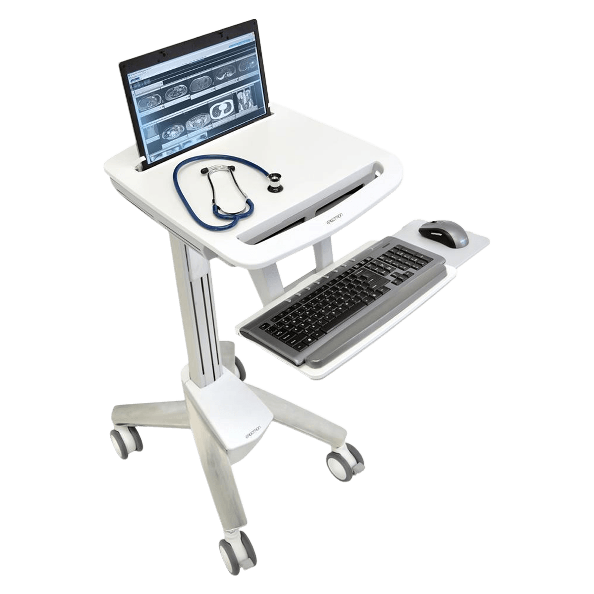 Ergotron StyleView EMR Laptop Cart, SV4, White