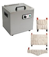 Relief Pak Heating Unit, Stationary Stainless Steel, 110V, with 6-Pack