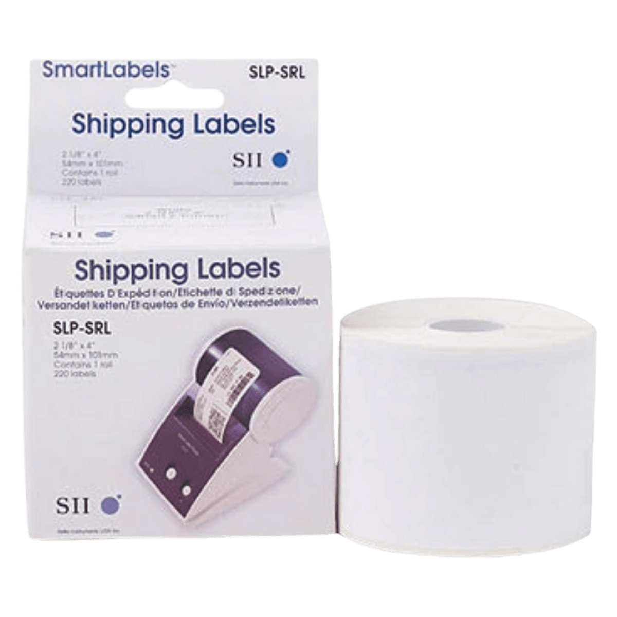 Adhesive Shipping Labels, 4" x 6", 200/Roll