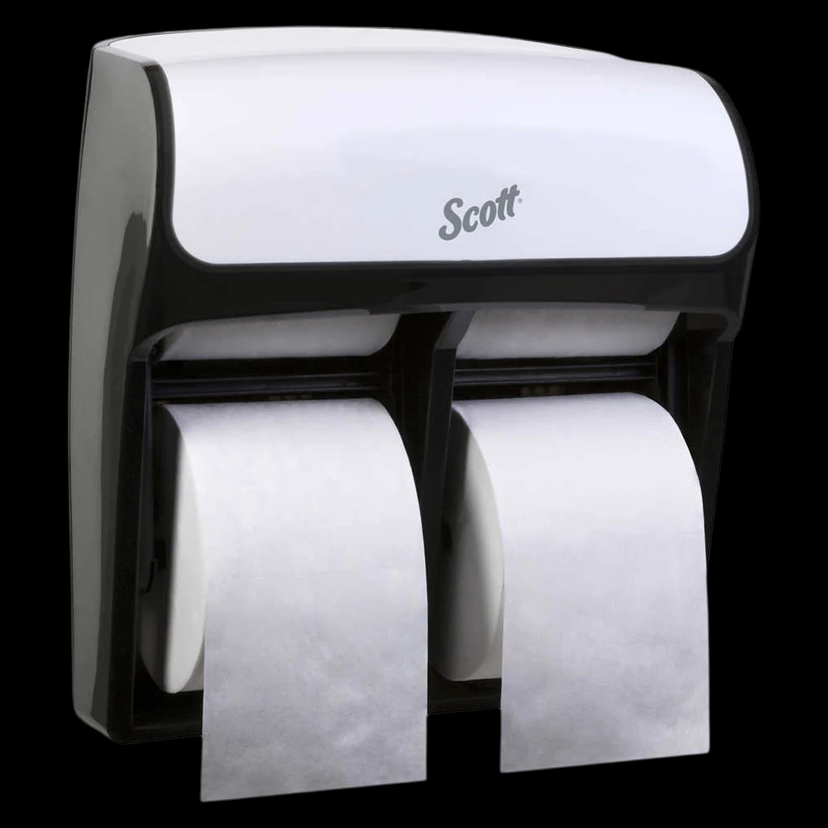 Scott Pro Toilet Tissue Dispenser, White Plastic, Wall Mount, for Coreless Rolls, 11.25 in x 12.75 in x 6.19 in