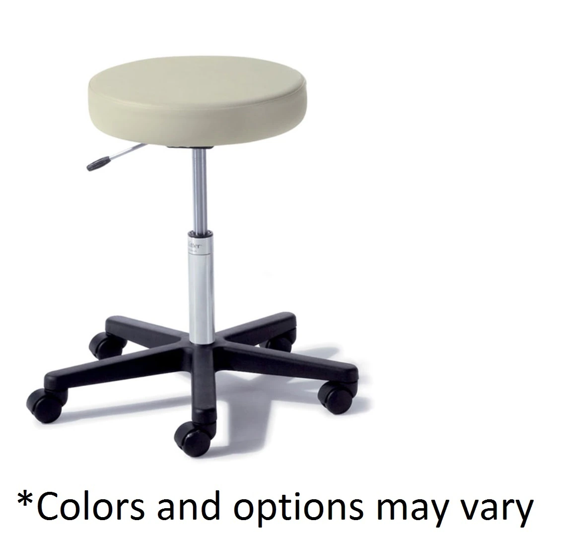 Ritter Value Series Exam Stool, Air Lift, 25" Seat Height, Royal/Greige, 300 lb Capacity