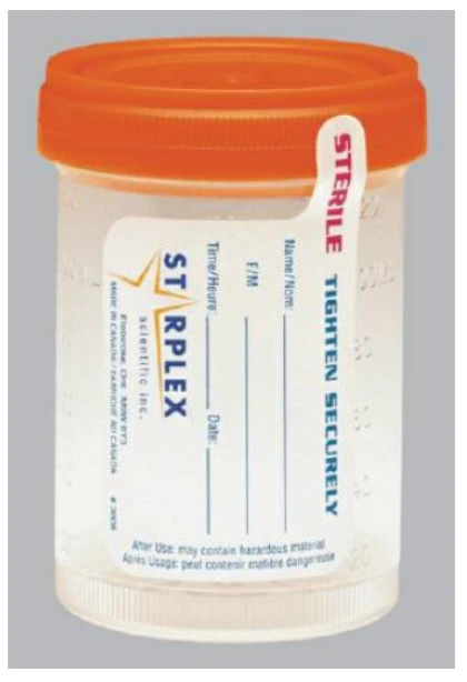 Medegen Specimen Container, Wide Mouth, 90mL, Sterile, 400/Case