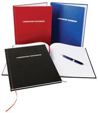 Heathrow Scientific Laboratory Notebook, Lined, 100 Pages, Black, 12/Case