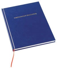 Heathrow Scientific Laboratory Notebook, Grid Ruled, Blue Cover, 200 Pages, 12/Case
