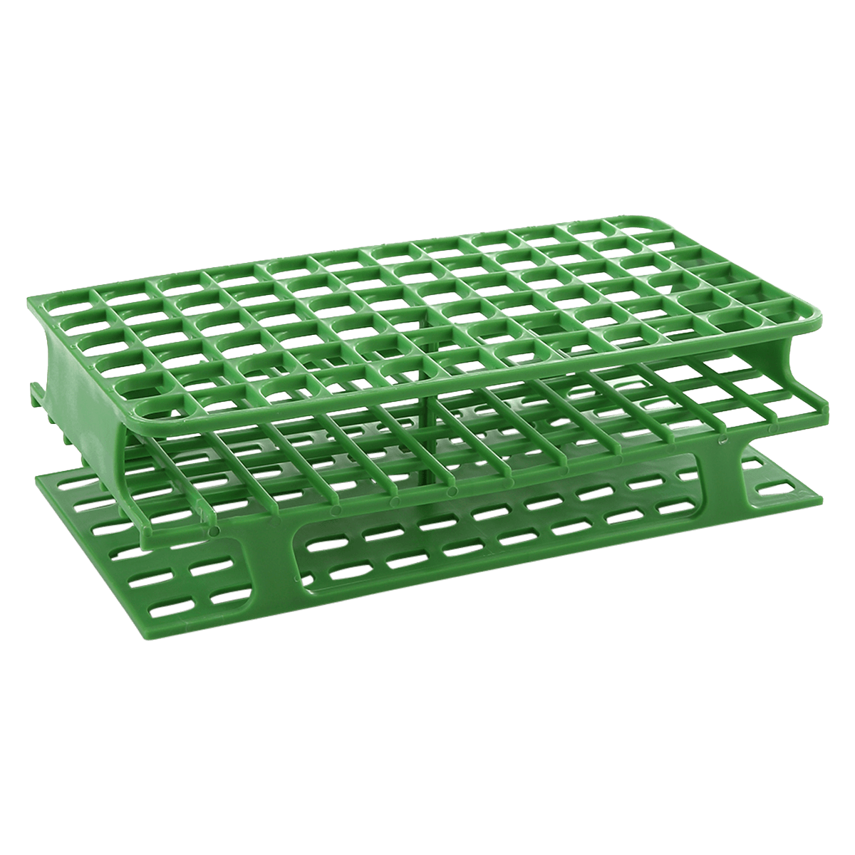 Heathrow Scientific OneRack Test Tube Rack, Polypropylene, Green, 13mm, 72 Wells, 8/Pack
