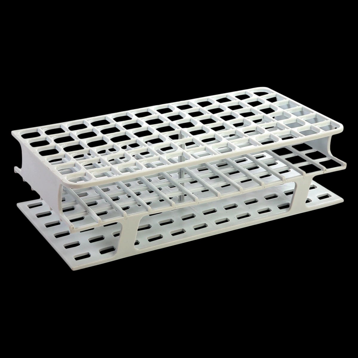 Heathrow Scientific OneRack Test Tube Rack, Polypropylene, White, 16 mm, 72 Wells, 8/Case