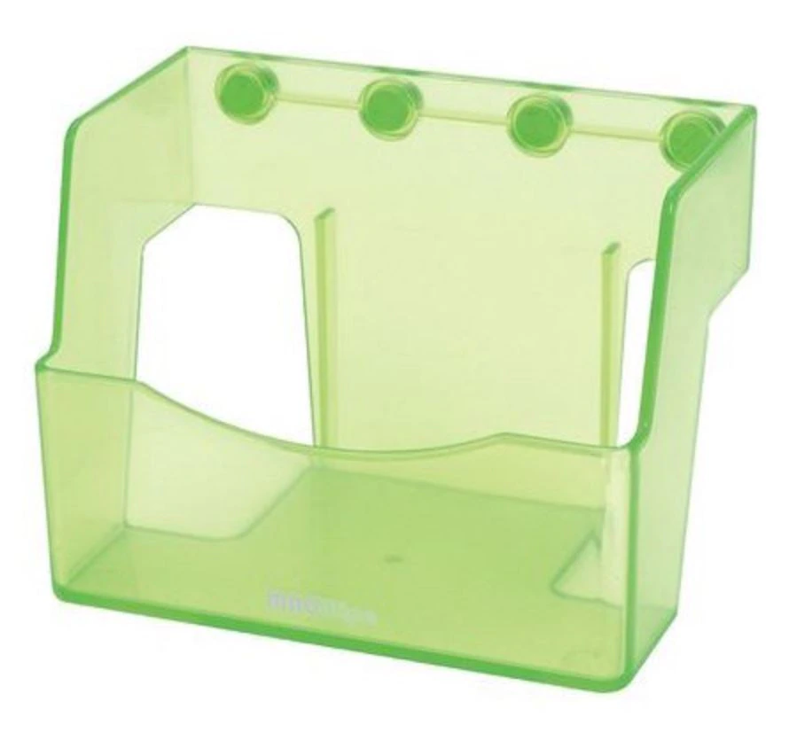 MagLab Magnetic KimWipes Holder, ABS Plastic, Light Green, 5.1 x 3.5 x 3.8 in, Each