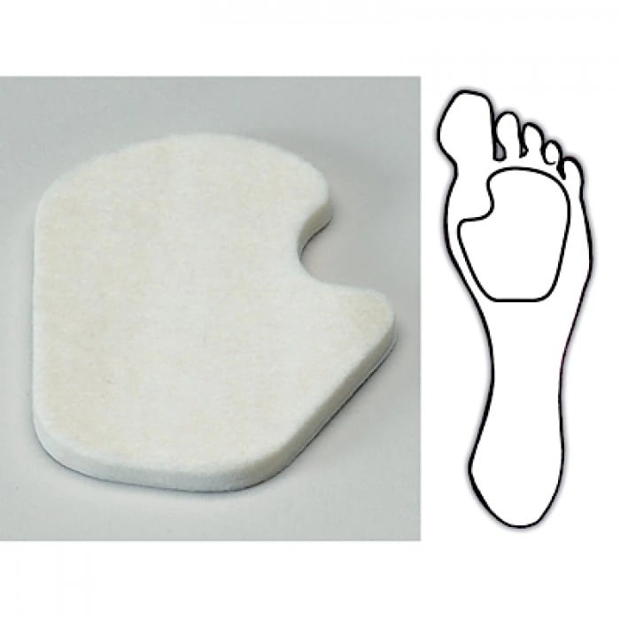 Econoline Sesamoid Pad, Left Foot, with Adhesive