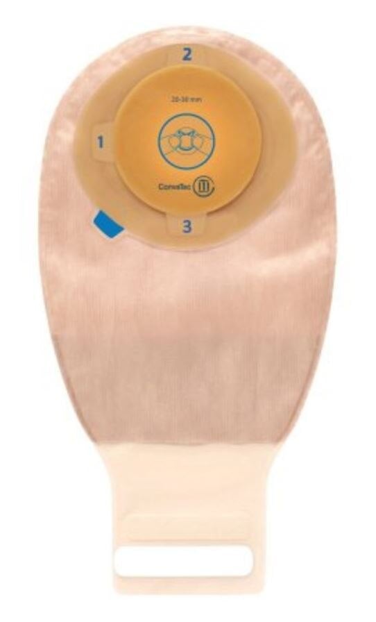 ConvaTec Esteem+ One-Piece Drainable Pouch with Stomahesive Skin Barrier, Transparent, 12"