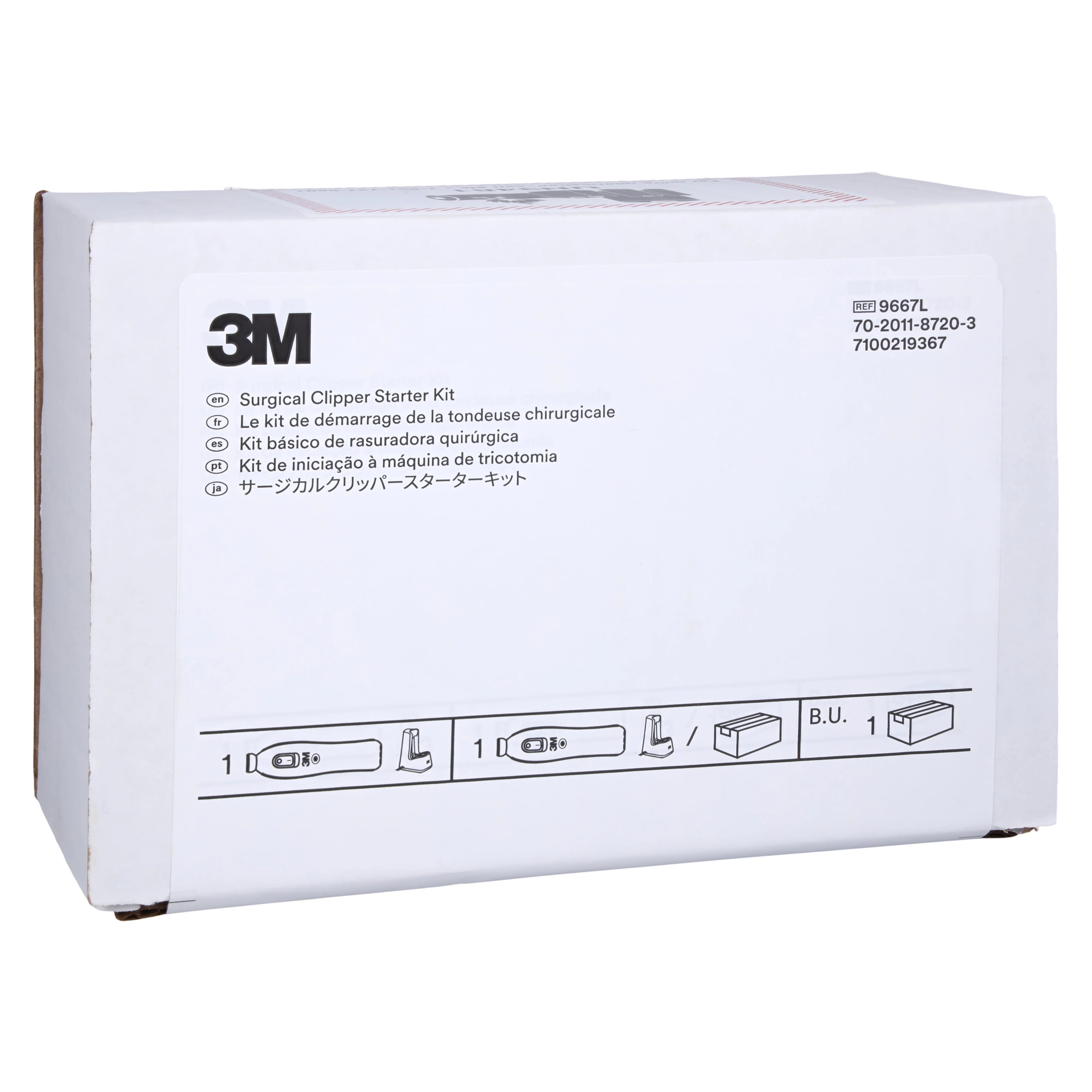 3M Surgical Clippers Start Kit 9667L, Includes 9661L Clipper & 9662L Charger