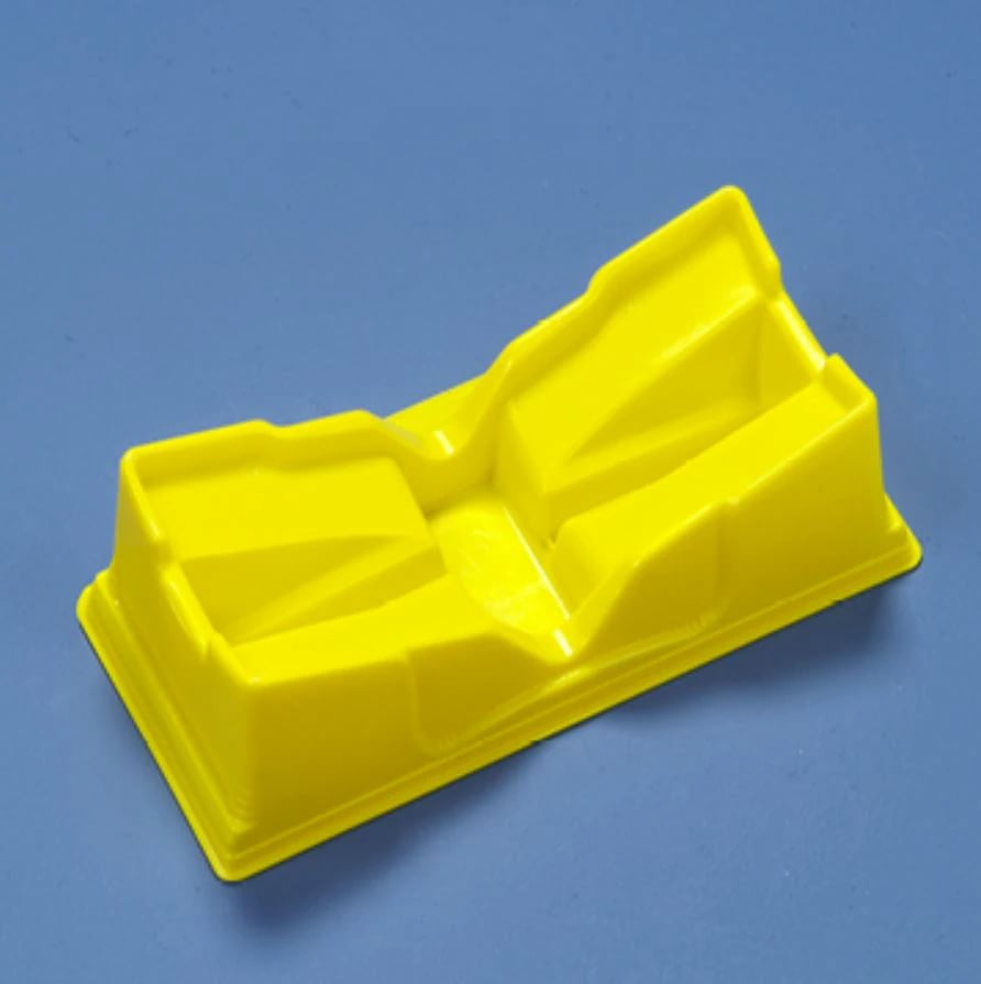DeRoyal SharpStop Instrument Transfer Tray, Yellow, Sterile, Disposable, 24/Case