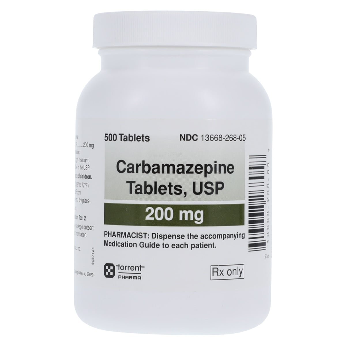 Carbamazepine Tablets 200mg, 500/Bottle, 01KEZKNKGF06QZ81PXBJVYDYAY