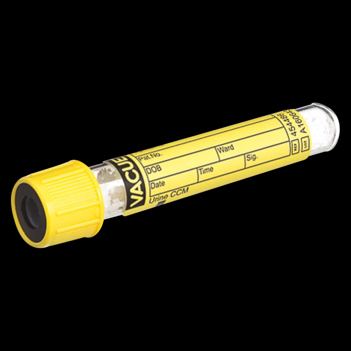 Greiner Bio-One Vacuette Urine Tube CCM, 13x75mm, 4mL, Yellow/Black Cap, 1200/Case