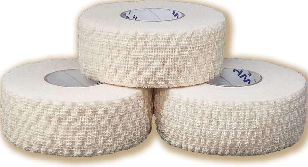 Arrowhead Athletics Lite-Guard Cotton Athletic Tape, 1" x 10 yd, White, Non-Sterile, 48 Rolls/Case
