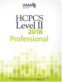 2018 HCPCS Level II Professional Edition Codebook, 8-1/2" x 11", Each