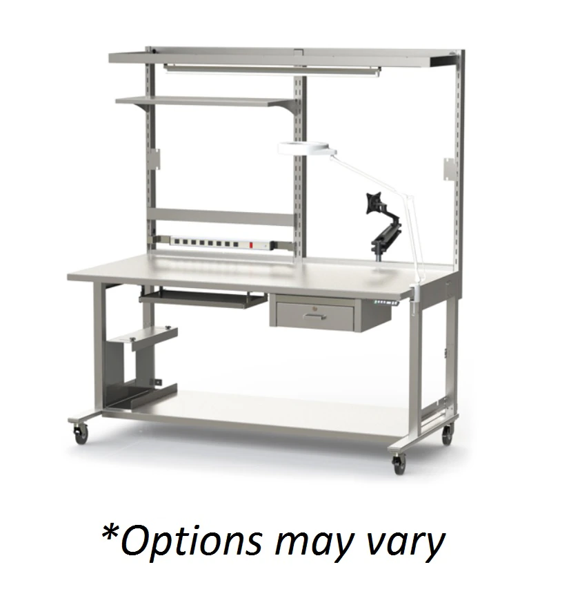 Mac Medical Prep & Pack Workstation, Stainless Steel, 60" x 81"