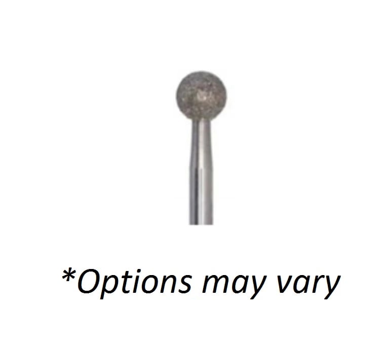 Meisinger #242-030-070 ENT Diamond Round Bur, 3mm, HP/XL (Extra Long Shank), 1 Each