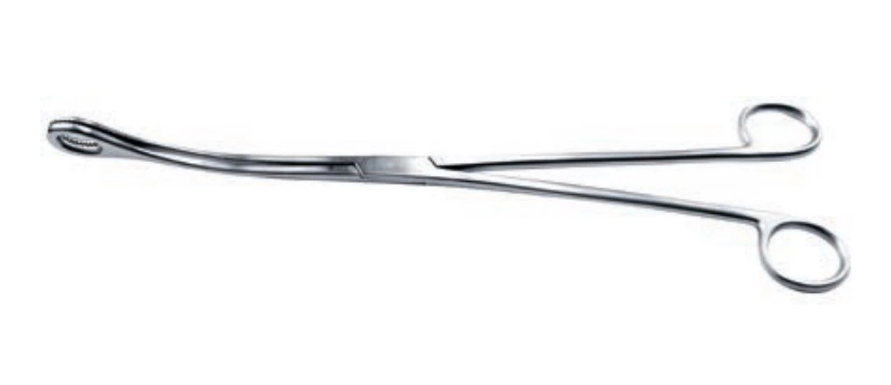 Kelly Uterine Polyp Forceps, Curved, 12-3/4"