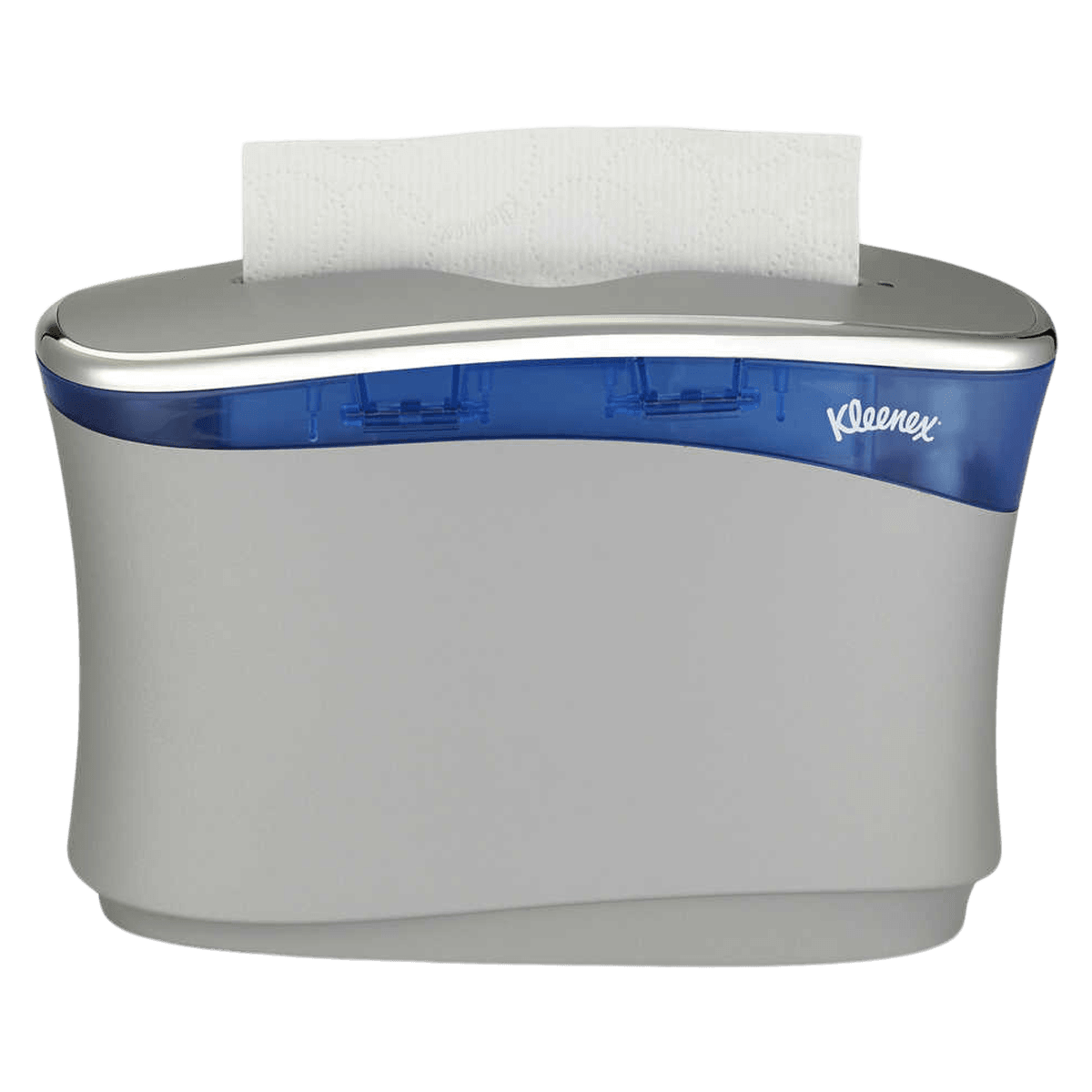 Kleenex Reveal Countertop Folded Towel Dispenser, Soft Gray Plastic, 13.3 x 9 x 5.2 in
