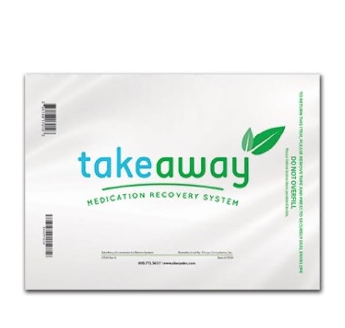 Sharps Compliance Med Recovery TakeAway Envelope, 11" x 8", 250/Case