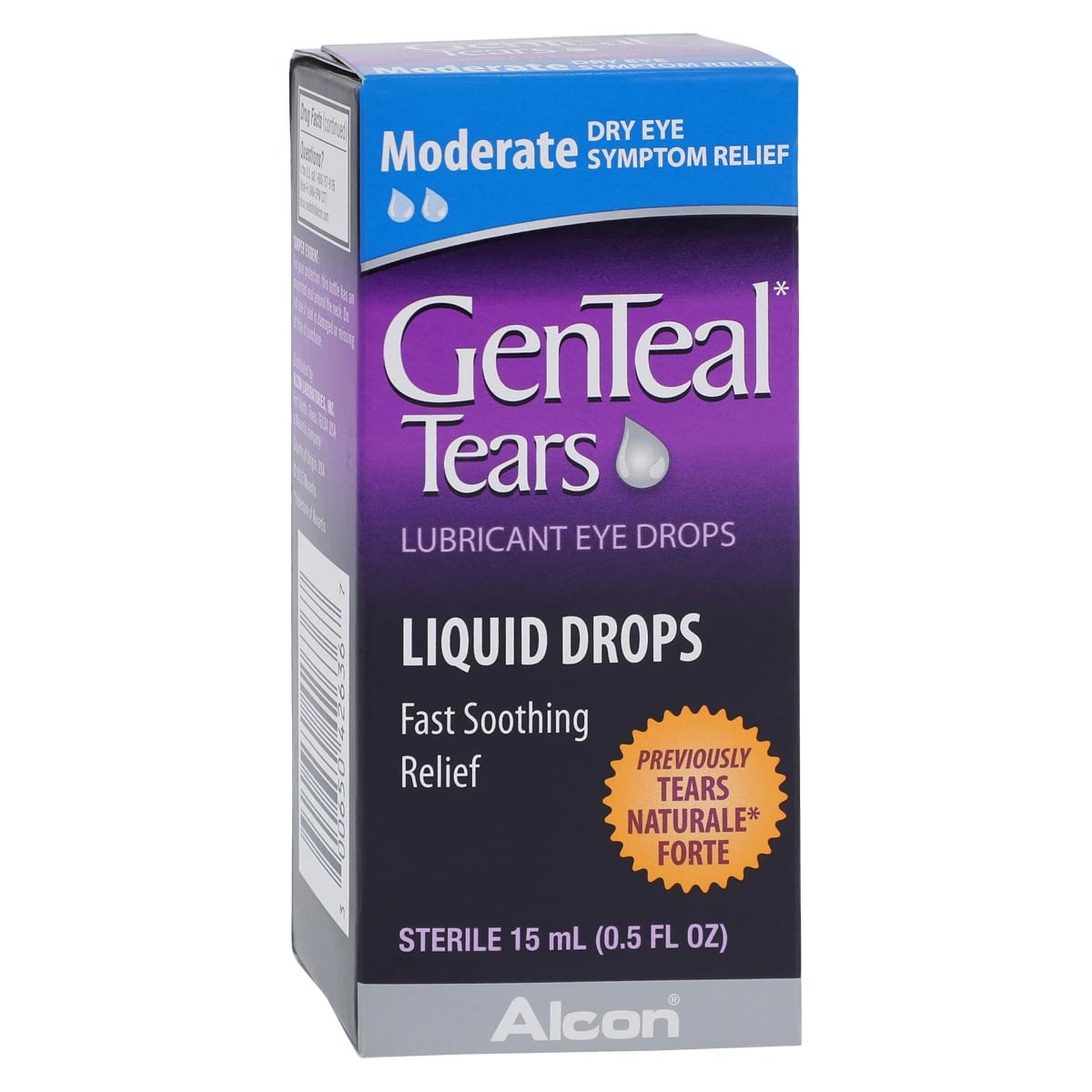 GenTeal Tears Lubricant Eye Drops, Moderate Dry Eye Relief, 15 ml Bottle