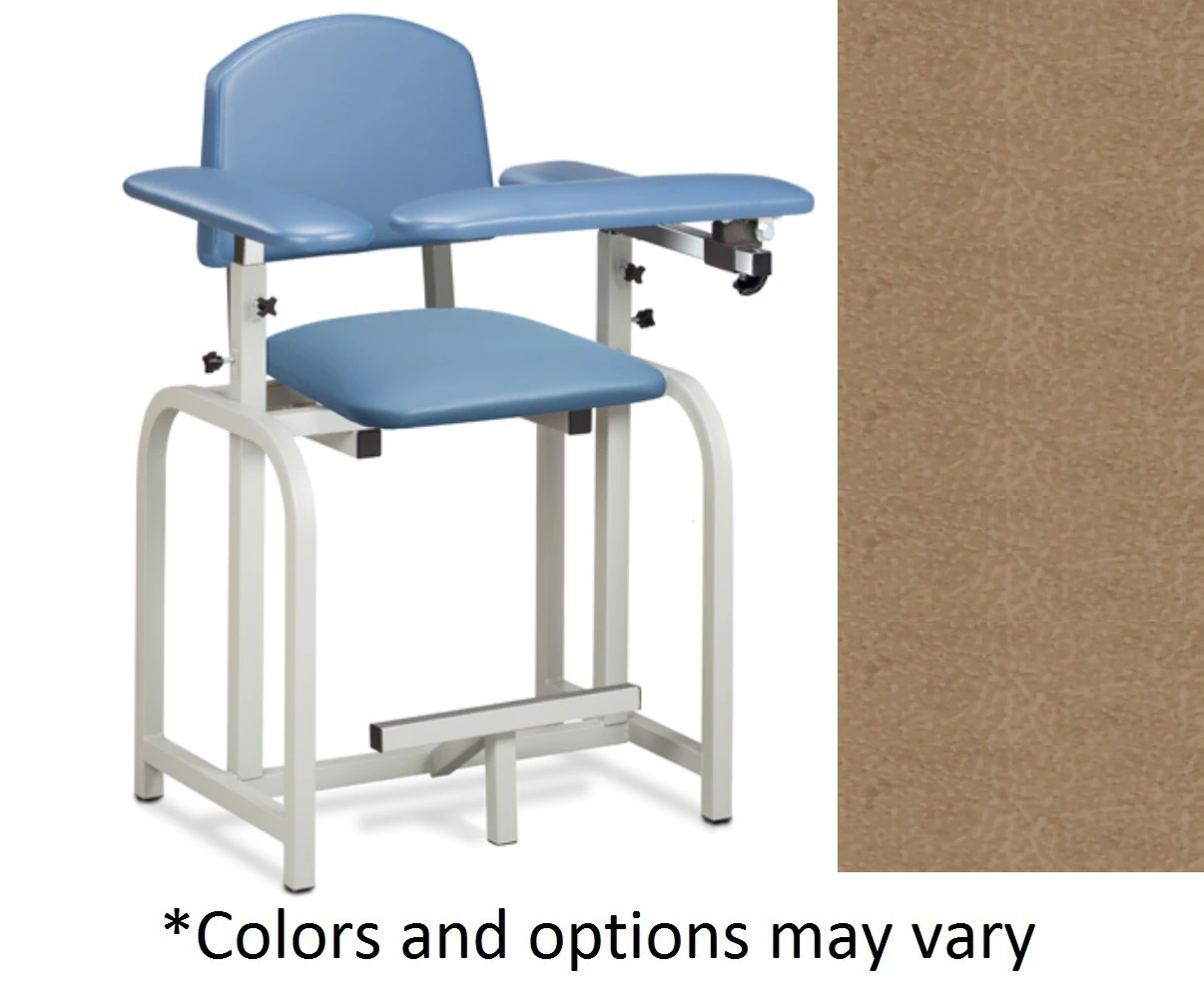 Clinton Industries Lab X Series Blood Draw Chair with Arm, Desert Tan, 400 lb Capacity, 01KWC87QDYABM27G1Q33SDPCHJ