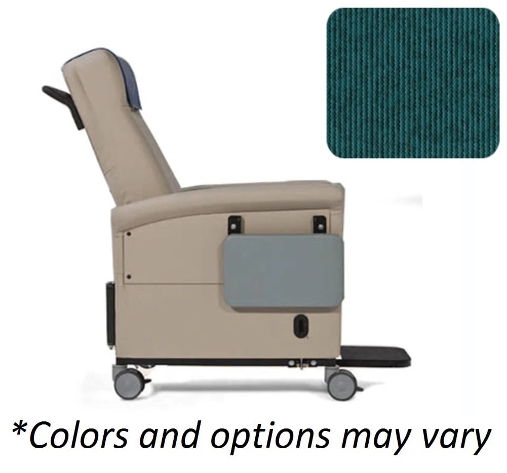 Champion Ascent XL 66 Series Bariatric Recliner, Vinyl, Aqua, 500 lb Capacity