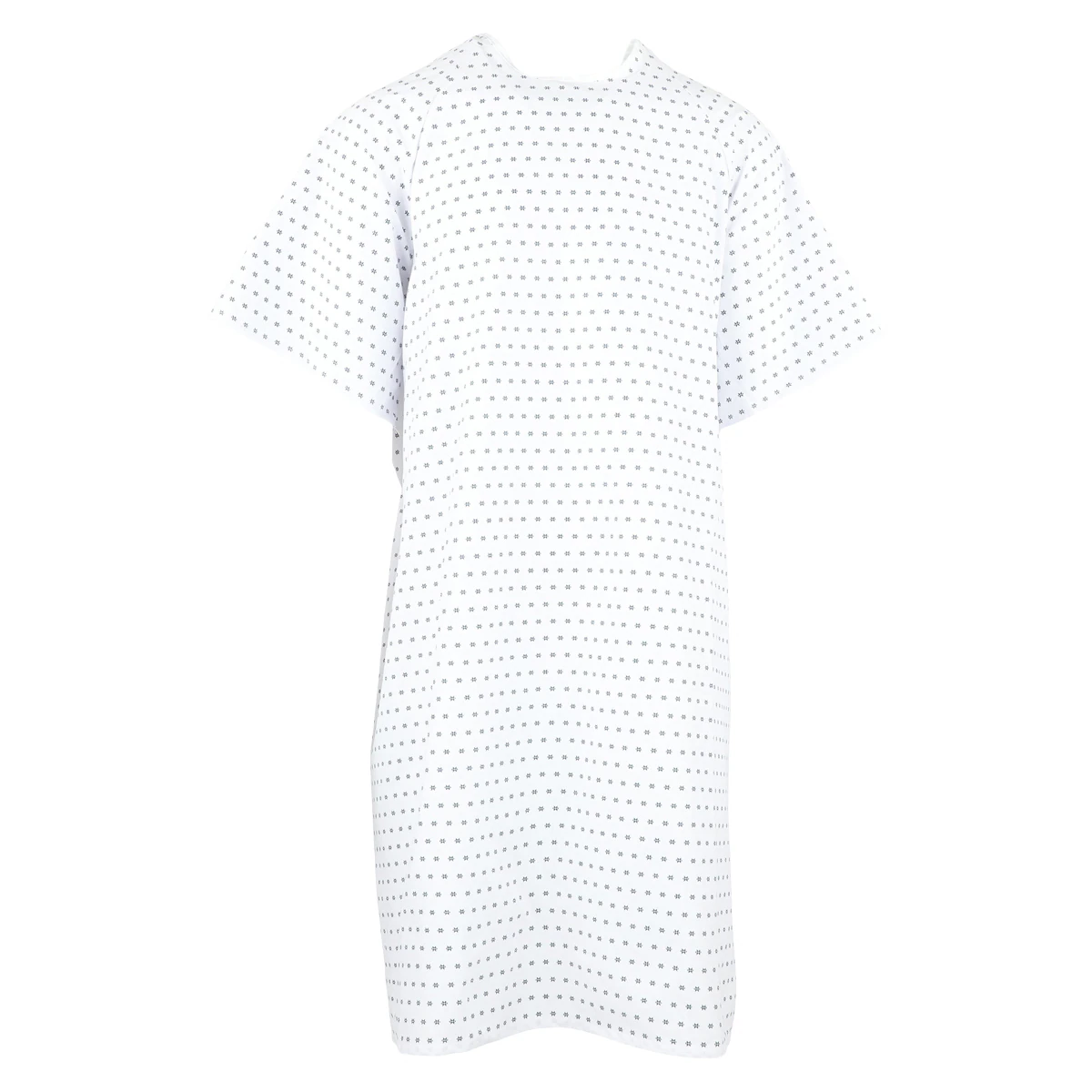 Fashion Seal Patient Gown, Adult Unisex, Snowflake Print, Cotton/Polyester, Latex-Free, Non-Sterile, Each