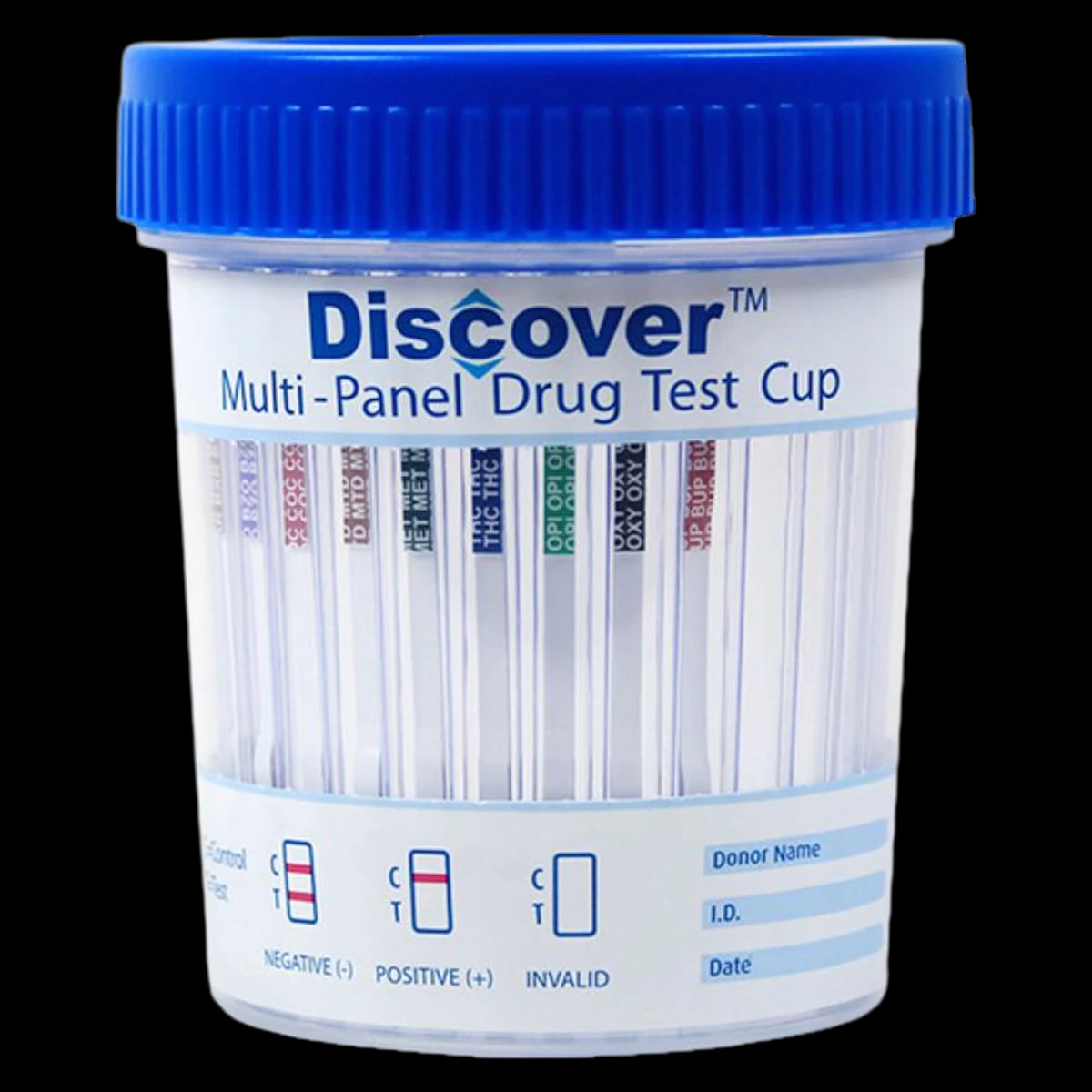 American Screening Corp Discover Drug Test Cup, 12 Panel, CLIA Waived, 25/Case