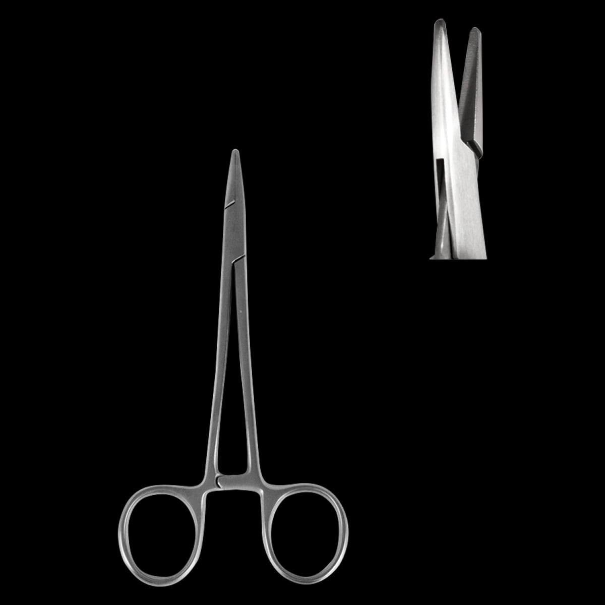 Sklar Econo Halsey Needle Holder, Smooth, 5-1/4" Stainless Steel, Each