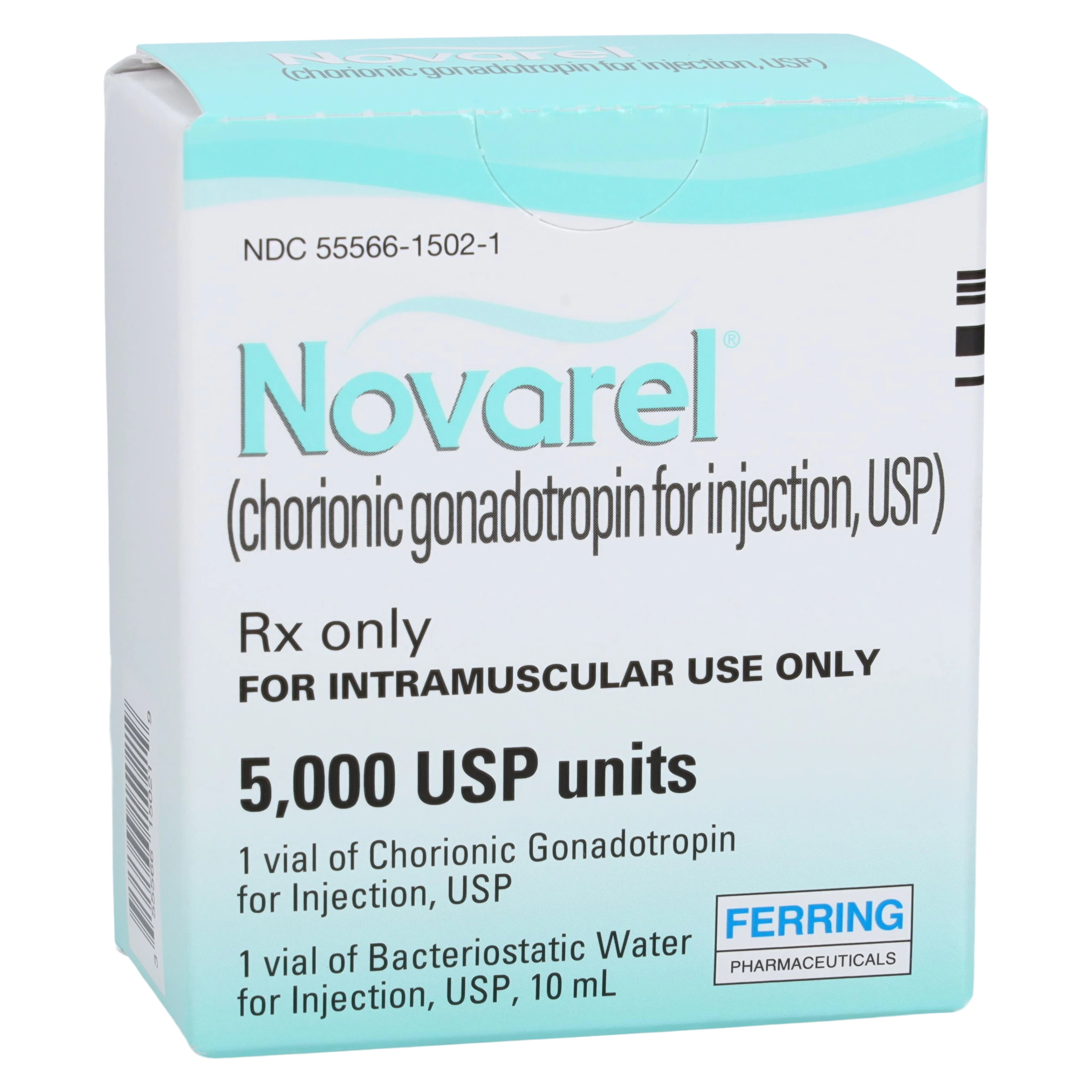 Novarel (Chorionic Gonadotropin) for Injection, 5,000 USP Units per Vial, 10 mL Multi-Dose Vial