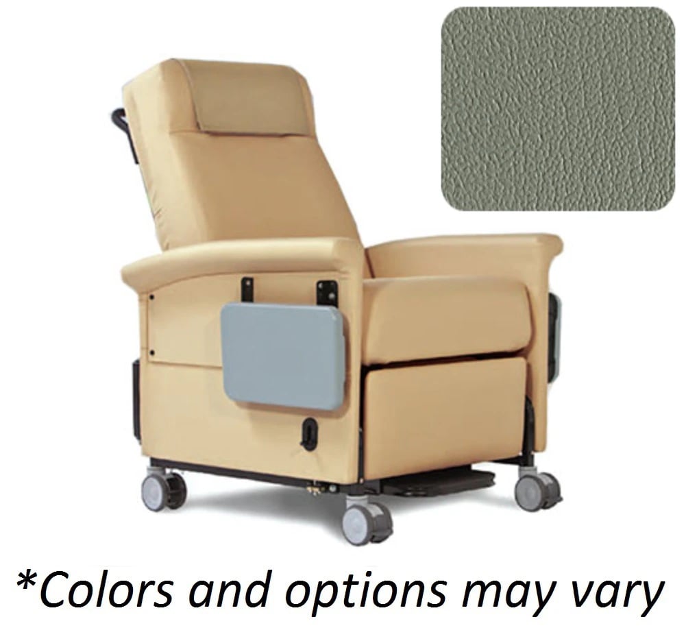 Champion Ascent Medical Recliner, Manual, Gray, 300 lb Capacity