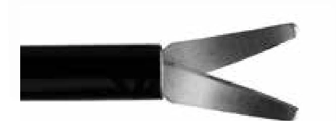 Conmed Reflex Laparoscopic Scissors, Short Curved, 5mm x 32cm, Disposable, 6/Case