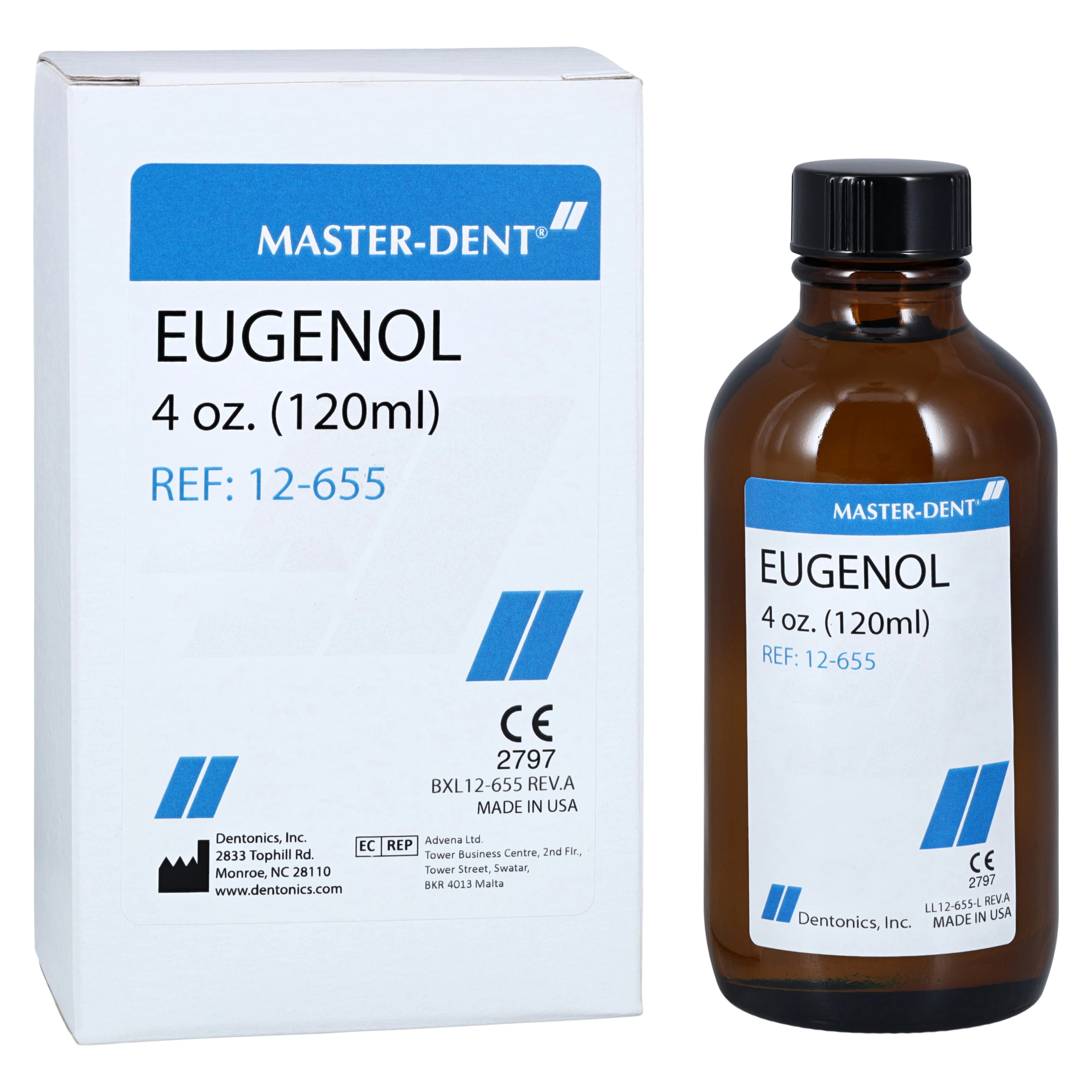 Master-Dent® Eugenol USP Grade, Antiseptic and Analgesic, 4 oz (120 ml) Bottle