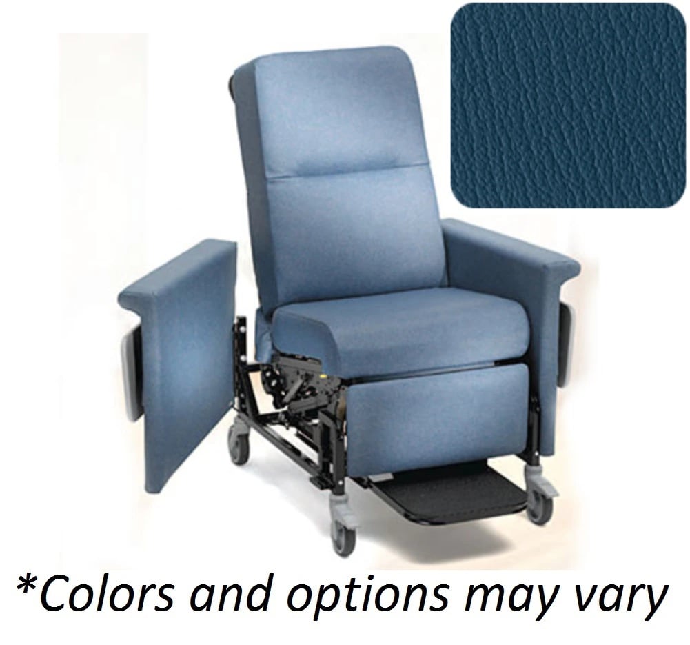 Champion 85 Series Power Recliner with Swing Arms, 300 lb Capacity, Colonial Blue