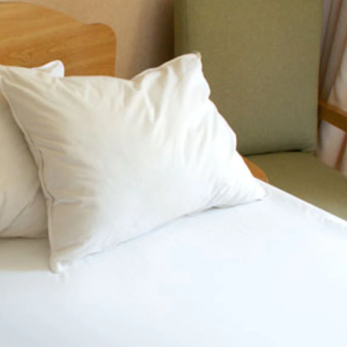 Calderon Textiles Fitted Sheet, Twin, White Cotton/Polyester, 36x80x9", T-130