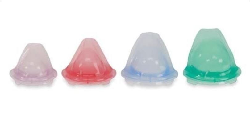 Porter Silhouette Nasal Circuit Sizer Masks, Color Coded, Autoclavable, 4/Pack, SIL-SIZER-4