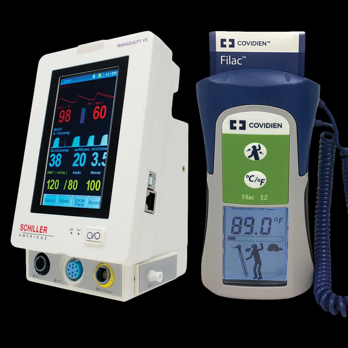 Schiller Tranquility VS Vital Signs Monitor with CO2, SpO2, and NIBP
