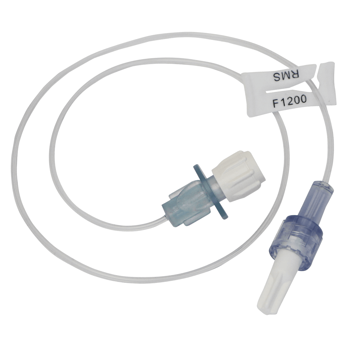 Koru Medical Freedom60 Infusion Tubing Set, 60 mL/hr, Luer Disc, Slide Clamp/Rate Controlled, Low-Flow Rate, 50/Box